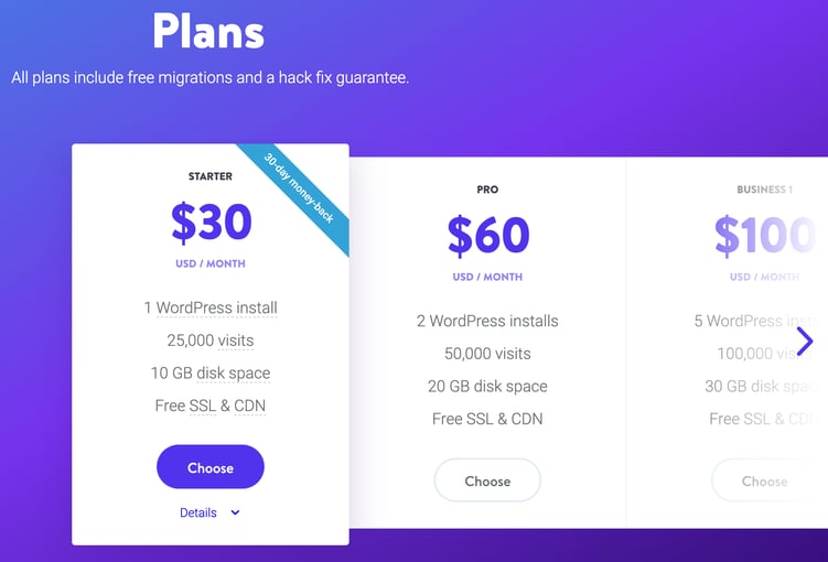 kinsta pricing