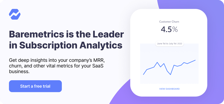 Baremetrics is the Leader in Subscription Analytics