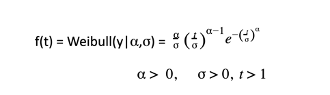 weibull probability density fxn