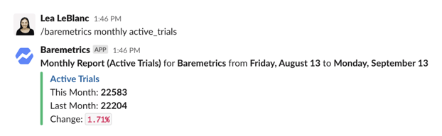 Baremetrics Slack notifications